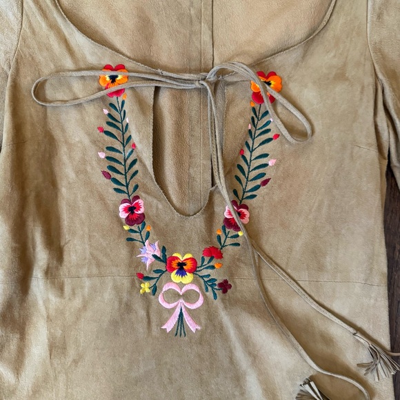 MIU MIU PRADA rare suede boho top, made in Italy, size 38 - Picture 9 of 14